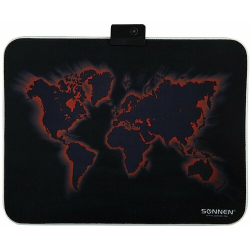 Коврик для мыши игровой Sonnen Lighting резинаткань с подсветкой черный 352704см х3 5319₽