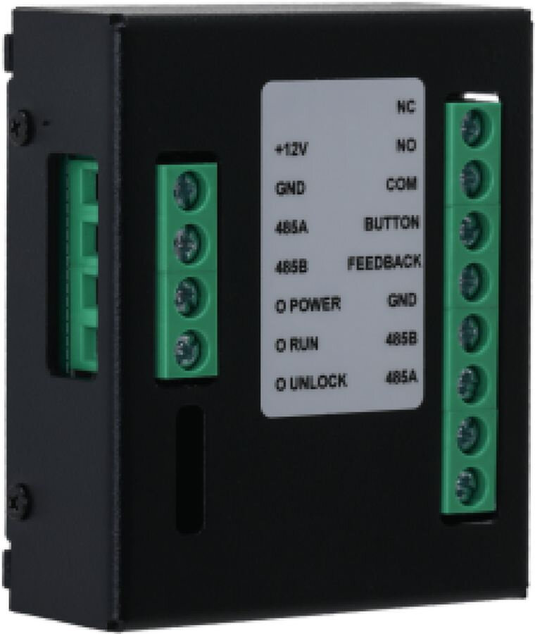 Домофония DAHUA Модуль расширения контроля доступа; Подключение по RS-485. Работа с электромеханическими или электромагнитными замкам.3 индикатора состояния устройство включено или выключено и состояние двери (DHI-DEE1010B-S2)