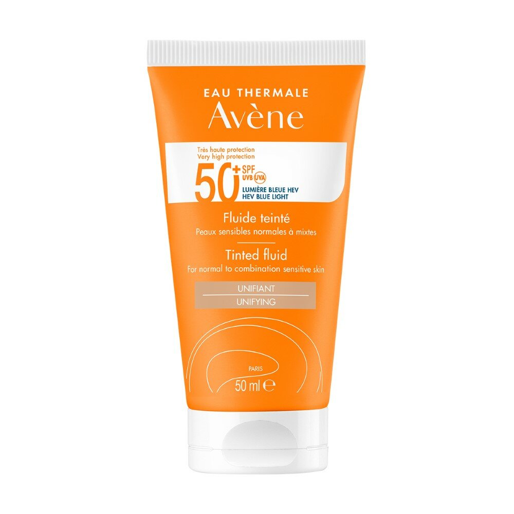 Avene, солнцезащитный тонирующий флюид SPF 50+, 50 мл