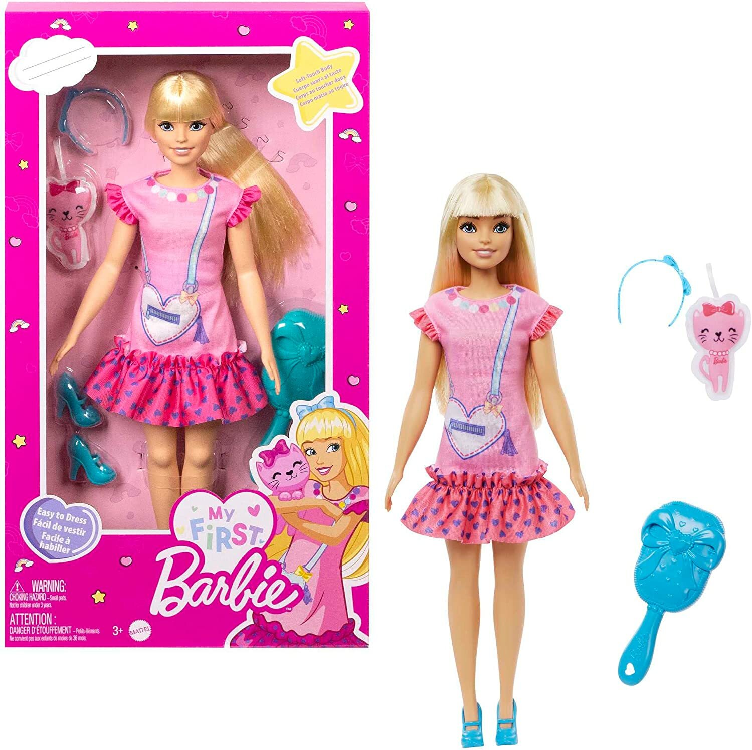 Кукла Mattel Barbie Mattel MY FIRST BLOND MET KAT Барби блондинка с котенком HLL19