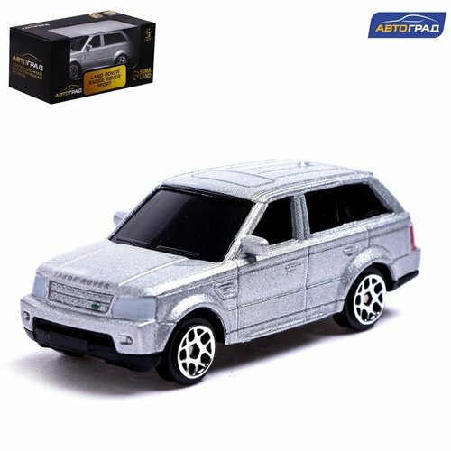 Машина металлическая LAND ROVER RANGE ROVER SPORT, 1:64, цвет серебро (комплект из 7 шт) 1 64 land rover range rover sport металлическая коллекционная модель игрушечная машина 7 5 см