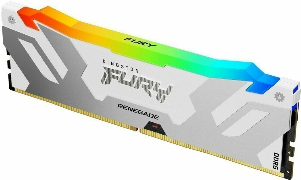 Оперативная память 32Gb DDR5 6000MHz Kingston Fury Renegade White RGB (KF560C32RWA-32)