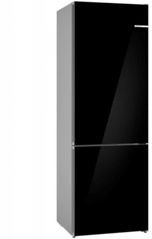 Холодильник Bosch KGN49LBCF, черный/стекло
