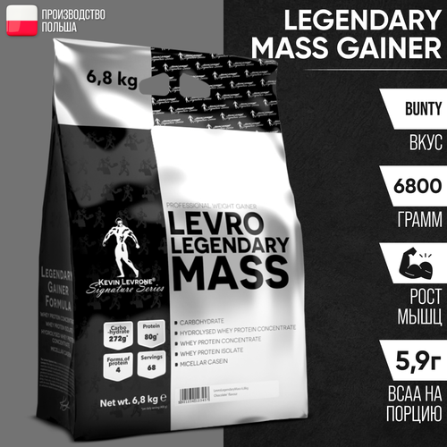 креатин levrone levro mono 300г нейтральный Гейнер LEVRONE Levro Legendary Mass 6800г Bunty (Баунти)