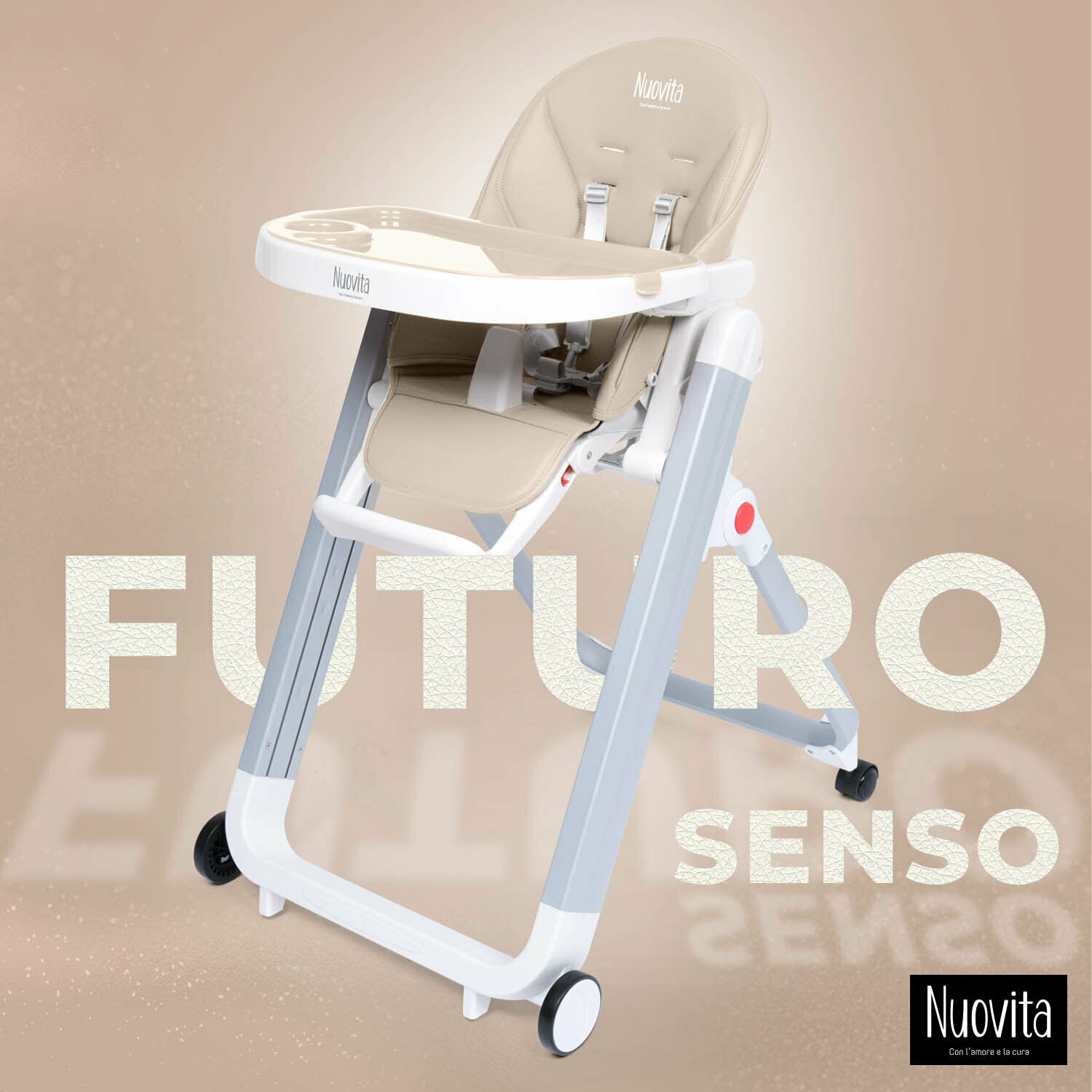 Стульчик для кормления Nuovita Futuro Senso Nero, цвет: grigio scuro - фото №2