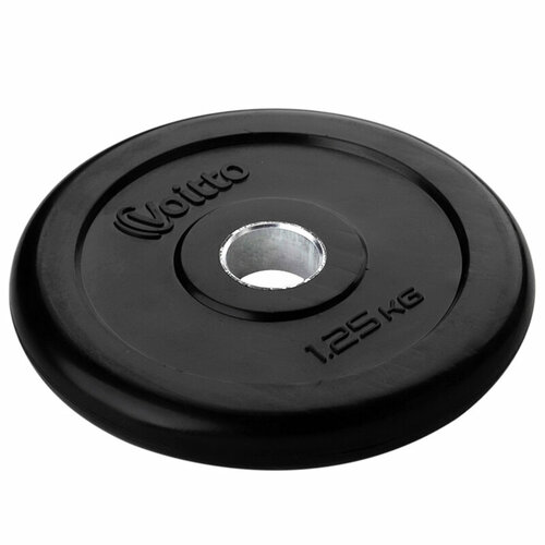 фото Диск обрезиненный voitto 1,25 кг, черный (d26)
