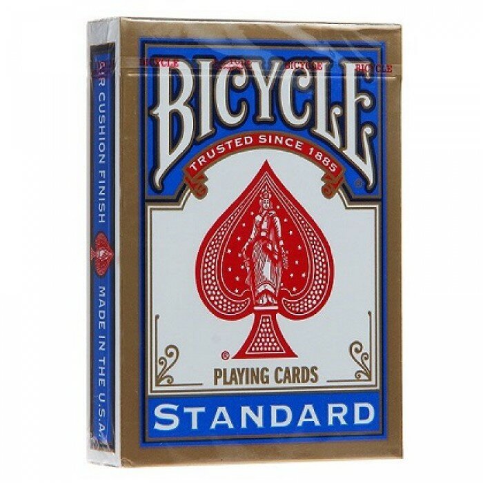 Игральные карты Bicycle Standard 54 карты, синие