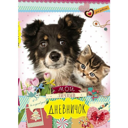 Друзья пес и котенок Дневничок 450₽