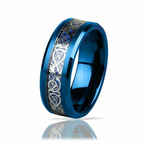 Кольцо обручальное, размер 19.5, синий