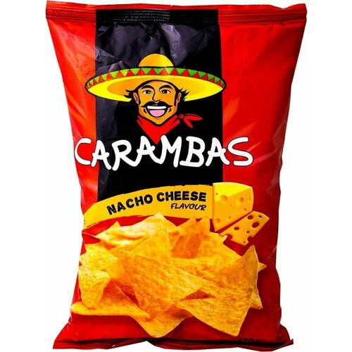 Чипсы кукурузные Carambas Nacho cheese 150г x2