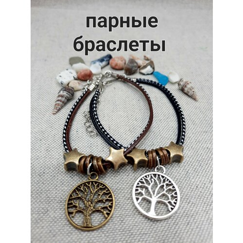 фото Браслет, металл, 2 шт., размер 18 см, серебряный нет бренда