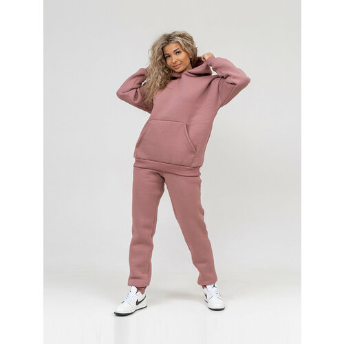 фото Костюм швейный дом романова, размер 44, бордовый, розовый