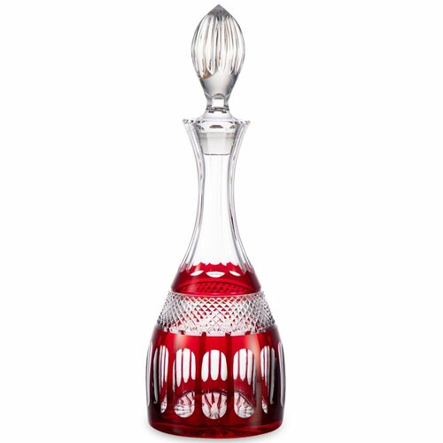 Графин для виски Cristal de Paris Mireille Rouge 1 л (арт. 12274/33/R)