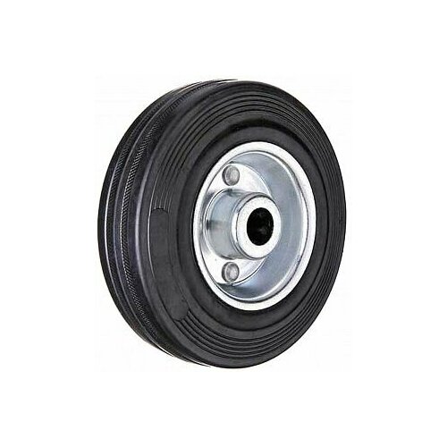 Колесо "Tech-KREP", с шиной, диаметр 10 см, цвет: черный, серый. 127470