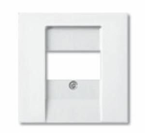 Basic55 2CKA001724A4275 Крышка розетки телефонной/компьютерной (USB, альпийский белый) ABB - фото №1