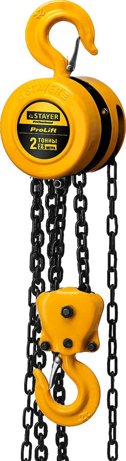 STAYER 2 т 25 м таль ручная цепная шестеренная ProLift 4308-2_z01