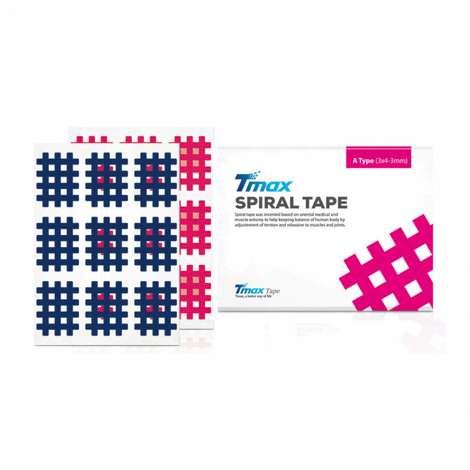 Кросс-тейп Tmax Spiral Tape Type A (20 листов), красный