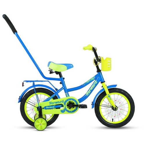 Велосипед FORWARD FUNKY 14 (14 1 ск.) 2019-2020, голубой/светло-зеленый велосипед forward azure 16 16 1 ск 2022 желтый голубой ibk22fw16122