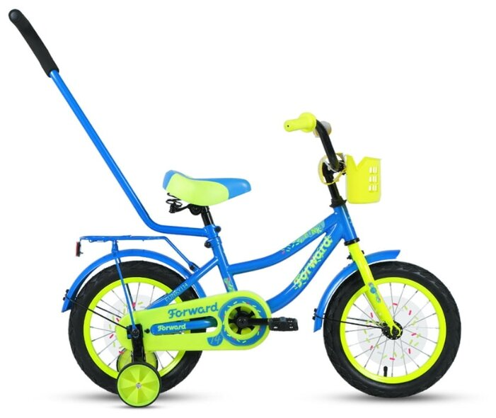 Велосипед Forward Funky (2020) городской кол.:14" голубой/зеленый 10.8кг (RBKW0LNF1018) - фото №1