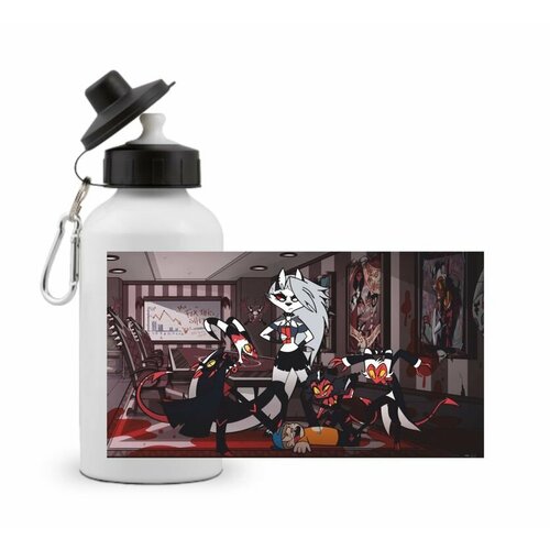 фото Спортивная бутылка отель хазбин , hazbin hotel гравити фолз № 9 bugrikshop