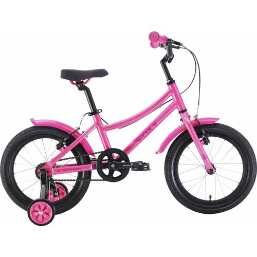 Велосипед Stark Foxy Girl 16 (2024) (Велосипед Stark'24 Foxy Girl 16 розовый/малиновый, HQ-0014337) велосипед stark foxy 14 girl 2020 велосипед stark 20 foxy 14 girl бирюзовый розовый h000016495