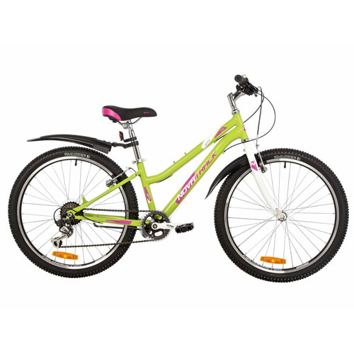 Подростковый велосипед Novatrack Jenny 24 2023 12 Салатовый 125-140 см 1913000₽