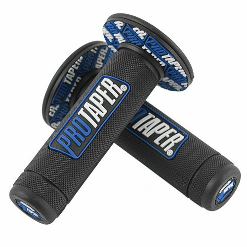 фото Ручки руля (грипсы) protaper - синие motokot