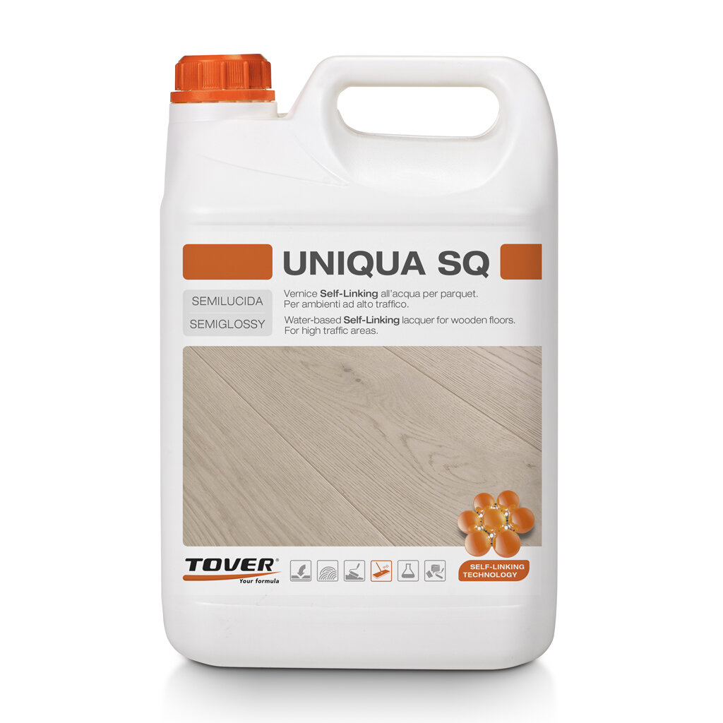 UNIQUA SQ Паркетный полиуретановый лак на водной основе 5л. глянцевый