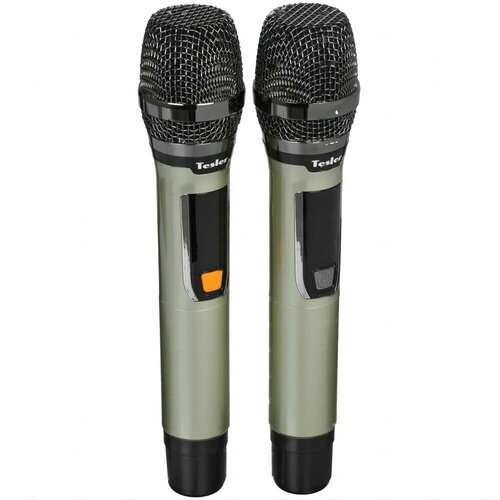 Микрофонный комплект Tesler WMS-720 золотистый 1839700₽
