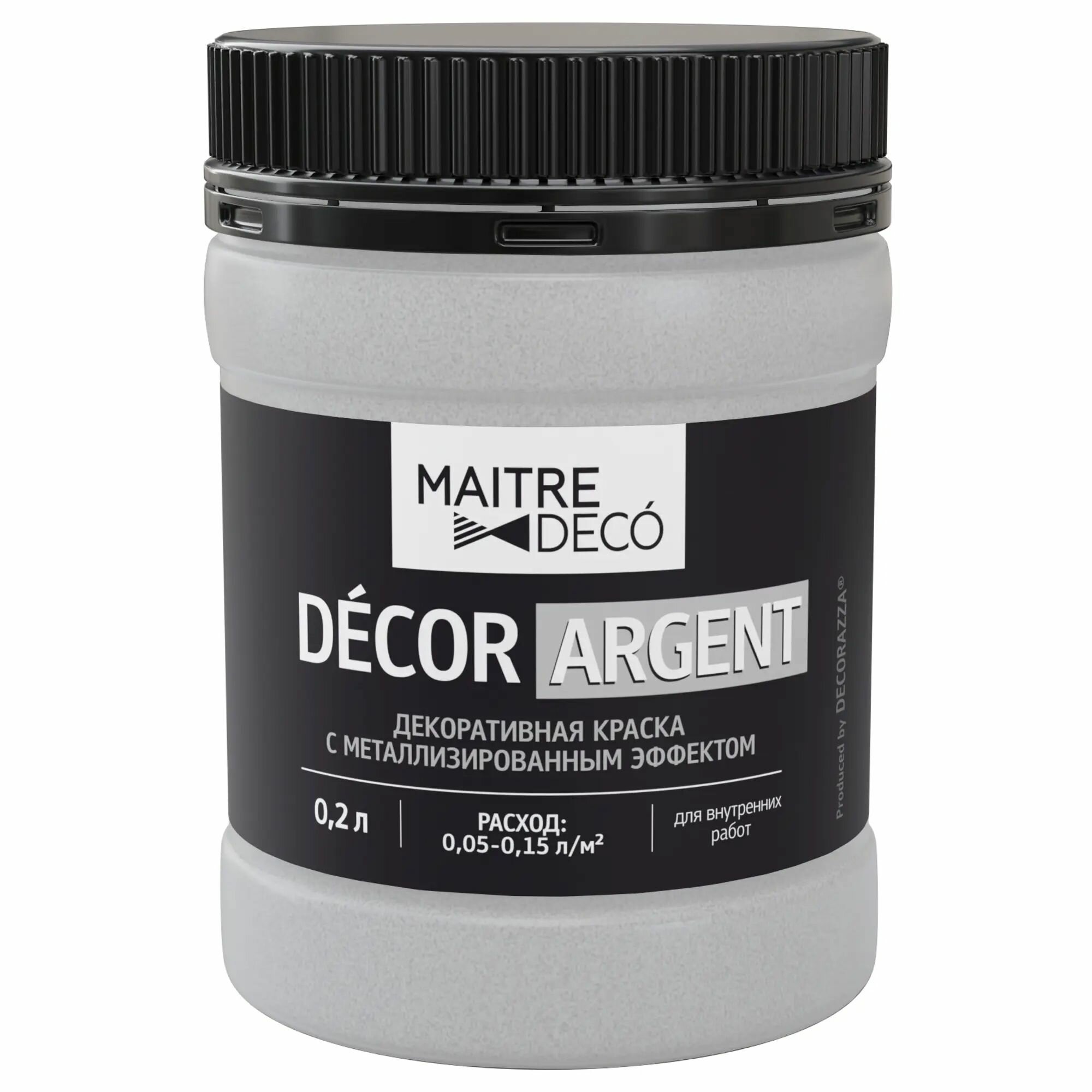 Краска декоративная Maitre Deco D cor Серебро 0.2 л цвет серебряный