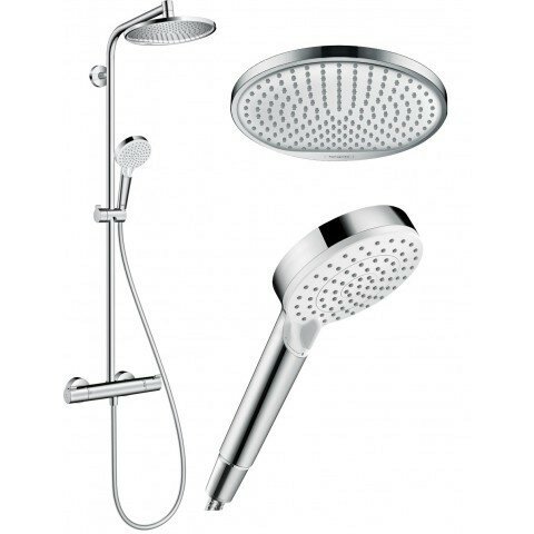 Душевая система с термостатом Hansgrohe Crometta S 240 1jet Showerpipe хром глянец 27267000