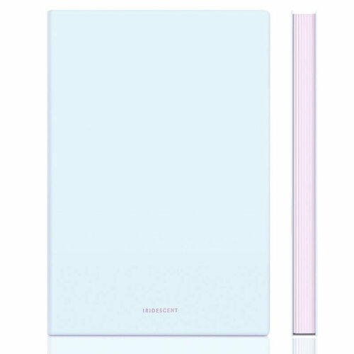 Блокнот Deli А5 96л 80 г/м твердая облож, клетка 5x5мм, голубой кожа EN140G