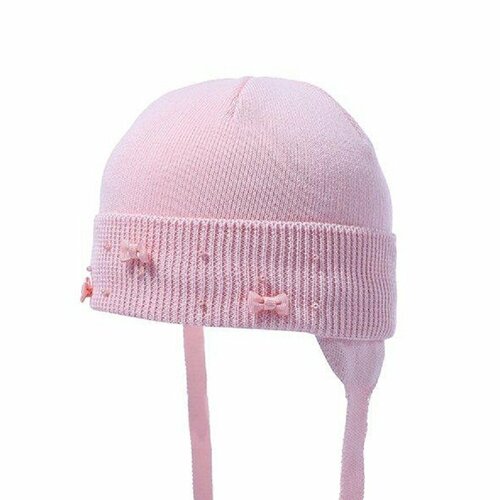 фото Шапка бини андерсен, размер 46-48, розовый