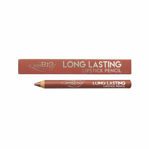 Помада-карандаш Long Lasting 017L Персик нюд, 3 г, PuroBio Cosmetics (ПуроБио Косметикс) помада карандаш long lasting 013l малина 3 г purobio cosmetics пуробио косметикс