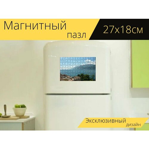 Магнитный пазл Италия, итальянский, озеро гарда на холодильник 27 x 18 см. магнитный пазл гарда италия мировоззрение на холодильник 27 x 18 см