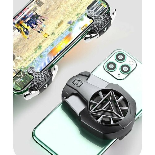 Механические триггеры-геймпады с охлаждением 2 в 1 для телефона 400 mAh на Apple Android для PUBG mobile COD Fortnite на айфон андроид чёрный 105000₽