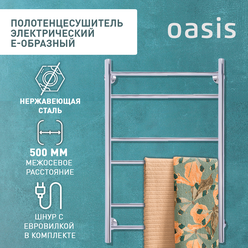 Полотенцесушитель электрический Е-образный "Oasis" ECO-E50/80W6P