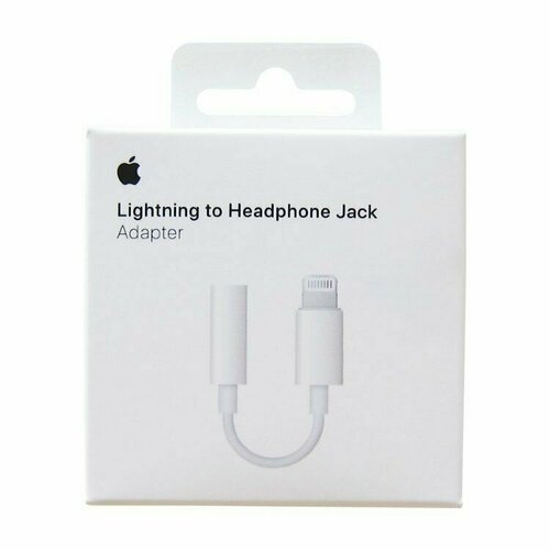 Адаптер Apple Lightning to 3.5 mm MMX62FE/A Model A1749 Headphone Jack Adapter Переходник для Наушников для Apple iPhone / iPad адаптер apple usb c to 3 5 mm mu7e2zm a model a2155 headphone jack adapter переходник для наушников для apple iphone 15 ipad