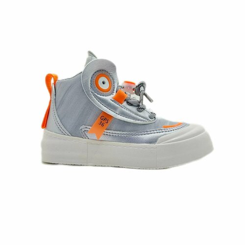Ботинки, размер 29, серебряный, оранжевый