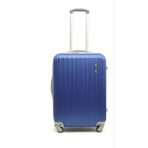 Чемодан чемоданмсин, 56 л, размер M, синий чемодан чемоданмсин 37 л размер s экрю