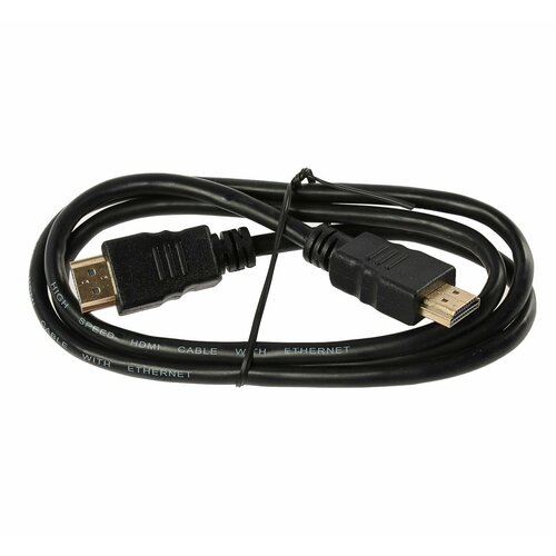 Кабель видео, HDMI(m)-HDMI(m), вер 1.4, 1 м, черный кабель видео гарнизон gcc hdmi 1 8m hdmi m hdmi m вер 1 4 1 8 м черный