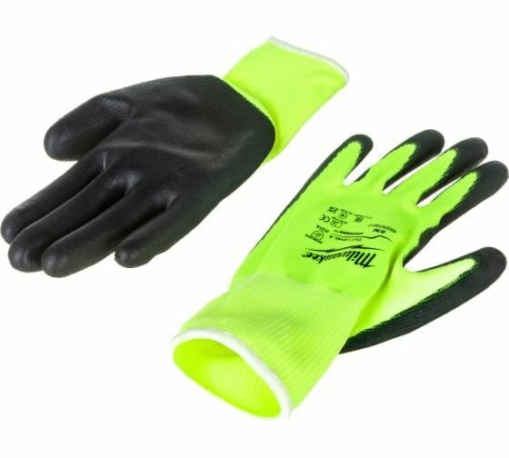 фото Перчатки сигнальные Milwaukee с уровнем сопротивления порезам 1 размер 8 (М), 4932479917