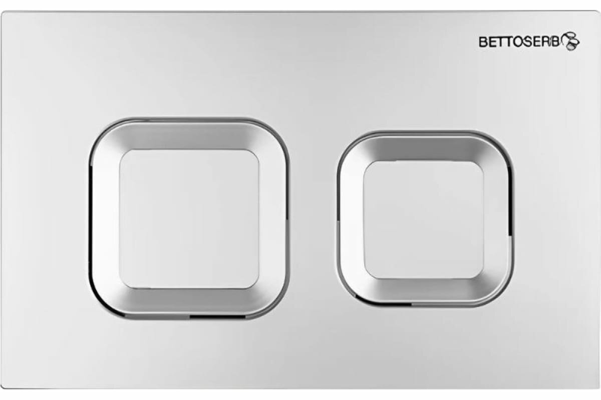 фото Клавиша смыва BETTOSERB BY PESTAN хром матовый, пластик 40006472