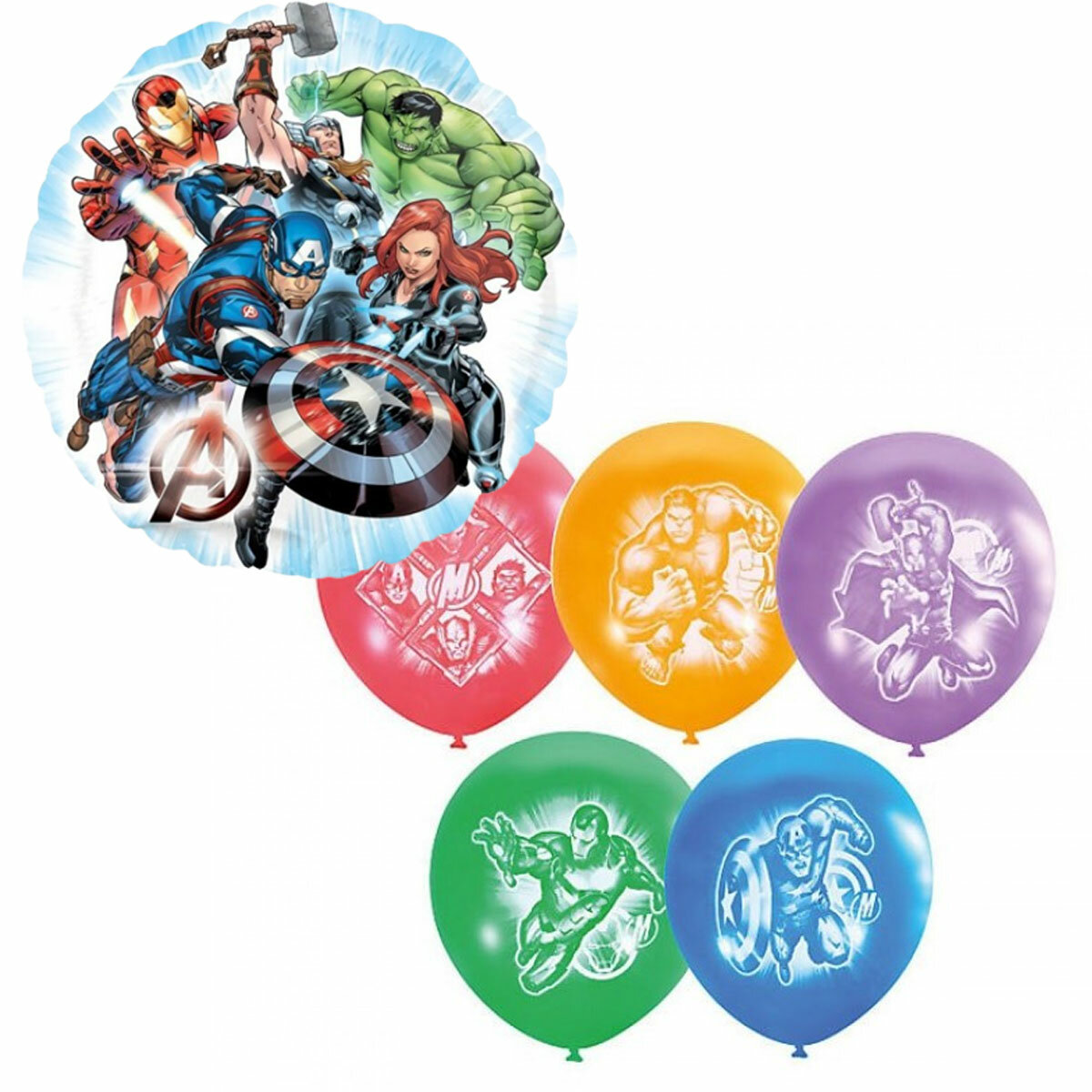 Мстители Marvel шары воздушные