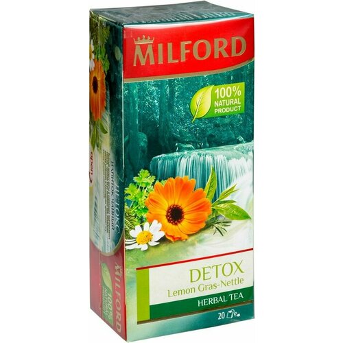 Чай травяной Milford Detox Lemon Gras-Nettle 20*2г х 2шт