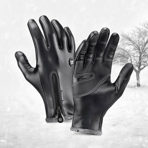 фото Перчатки filinn, демисезон/зима, утепленные, сенсорные, размер l, черный
