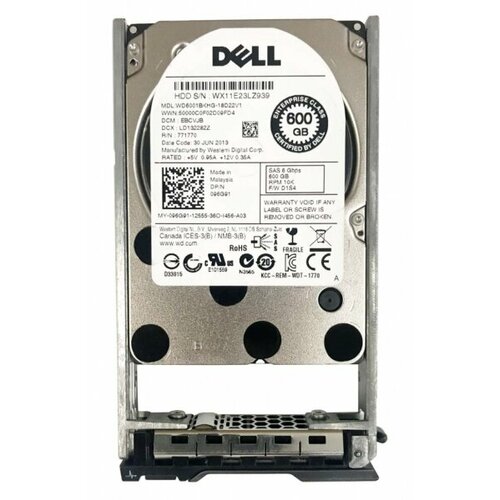 Жесткий диск Dell 096G91 600Gb SAS 25 HDD 2717000₽