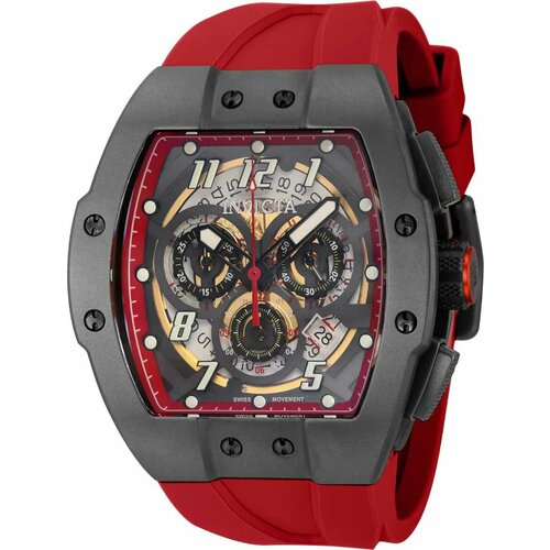 фото Наручные часы invicta, красный, черный