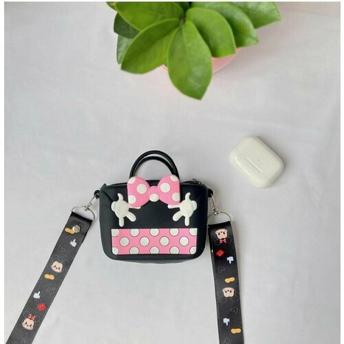 фото Сумка кросс-боди , розовый, черный нет бренда