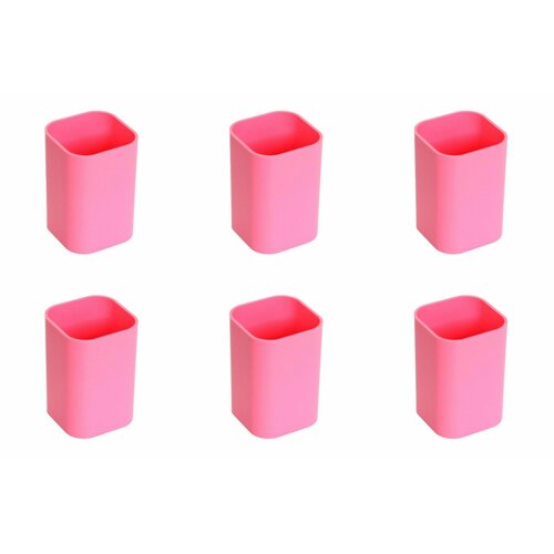 Attache Selection Подставка-стакан для канцелярских принадлежностей Розовый, 6 шт